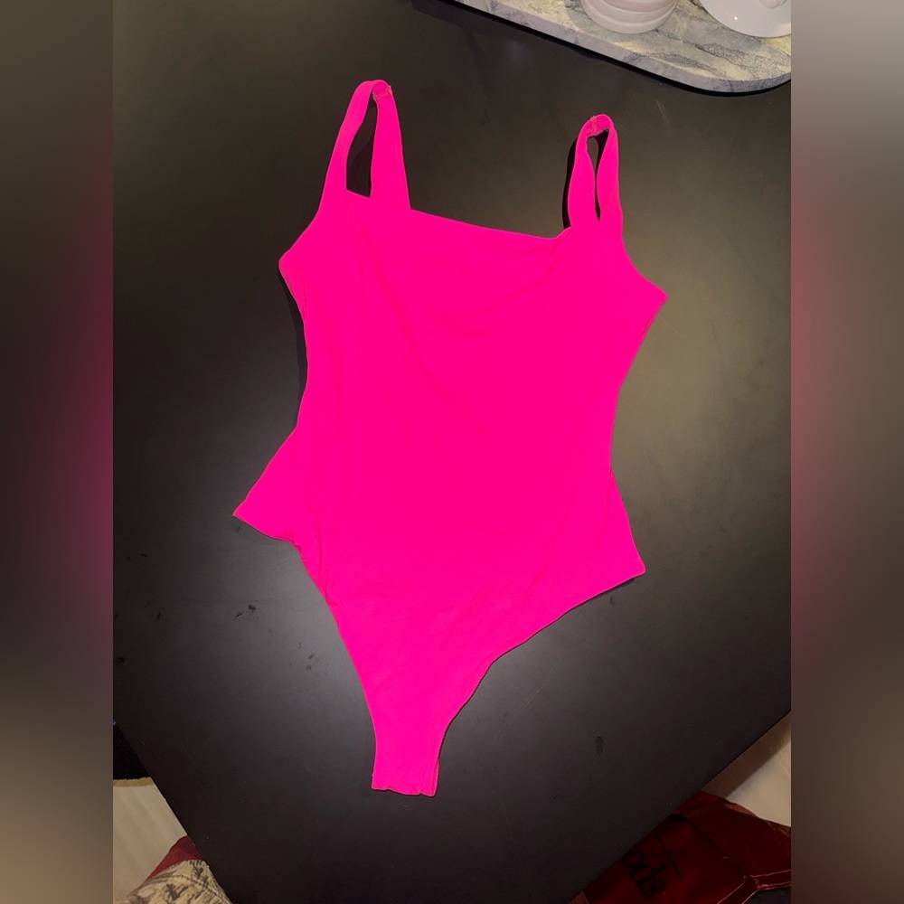 SKIMS Hot Pink bodysuit